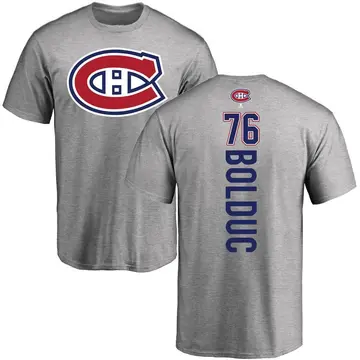 Men's Zack Bolduc Montreal Canadiens Backer T-Shirt - Ash