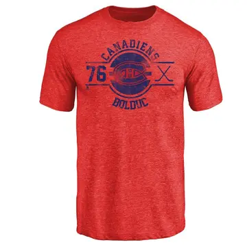 Men's Zack Bolduc Montreal Canadiens Insignia Tri-Blend T-Shirt - Red