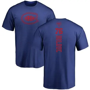 Men's Zack Bolduc Montreal Canadiens One Color Backer T-Shirt - Royal