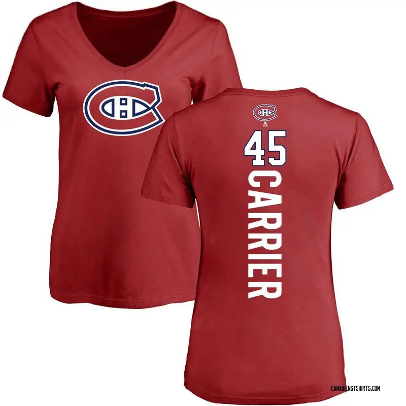Women's Alexandre Carrier Montreal Canadiens Backer T-Shirt - Red