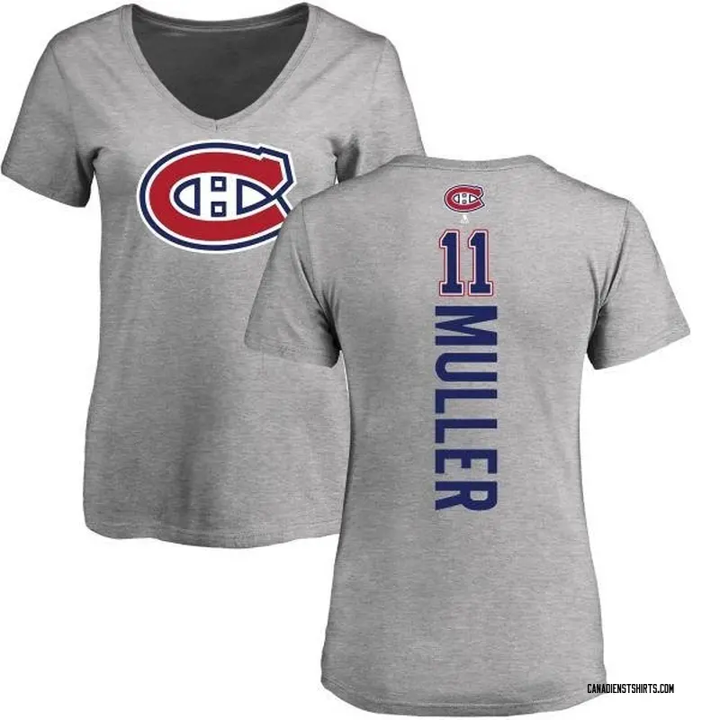 Women's Kirk Muller Montreal Canadiens Backer T-Shirt - Ash