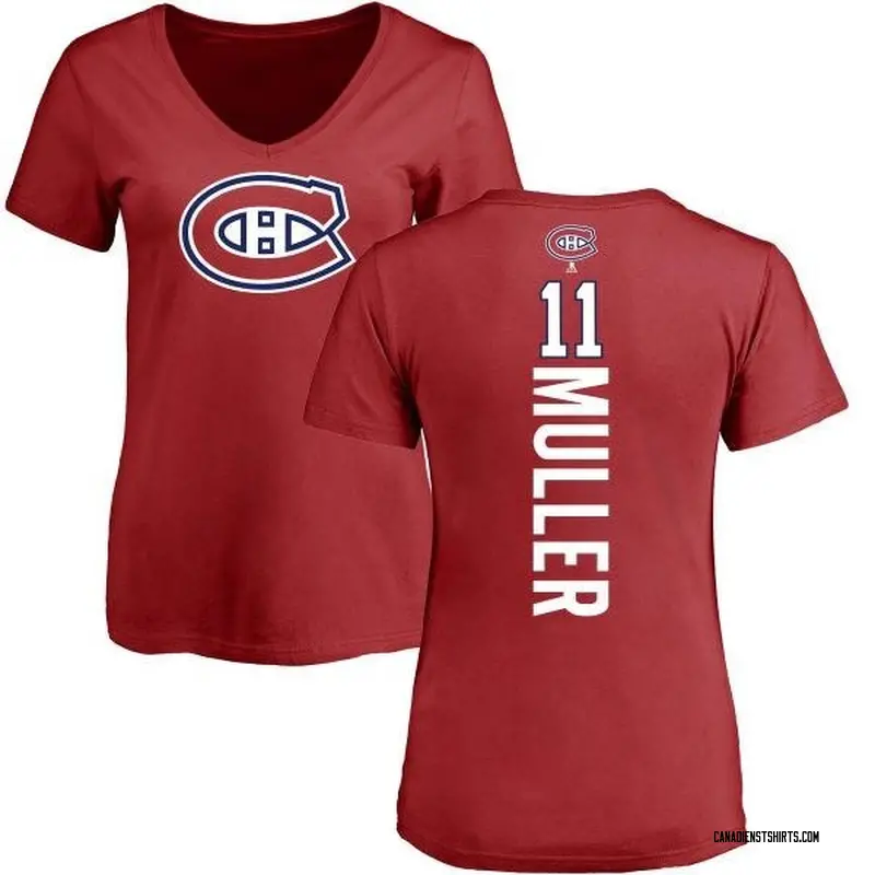Women's Kirk Muller Montreal Canadiens Backer T-Shirt - Red