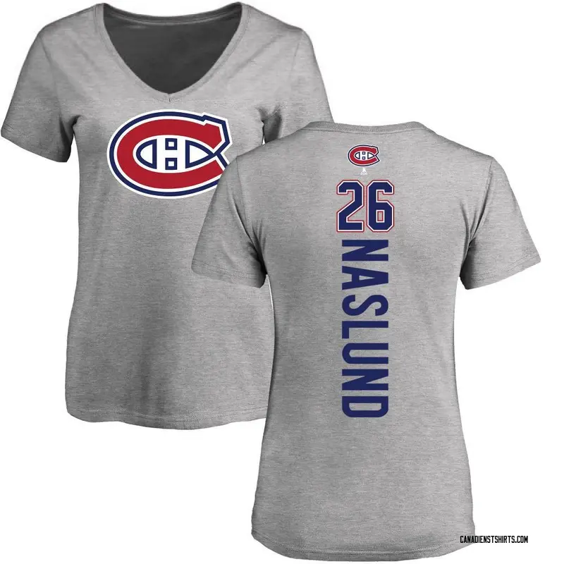 Women's Mats Naslund Montreal Canadiens Backer T-Shirt - Ash