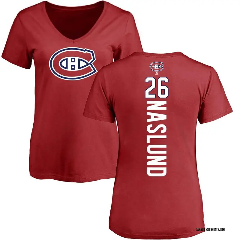 Women's Mats Naslund Montreal Canadiens Backer T-Shirt - Red