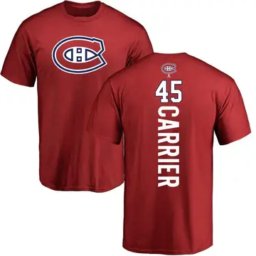 Youth Alexandre Carrier Montreal Canadiens Backer T-Shirt - Red