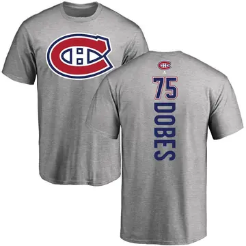 Youth Jakub Dobes Montreal Canadiens Backer T-Shirt - Ash
