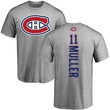 Youth Kirk Muller Montreal Canadiens Backer T-Shirt - Ash