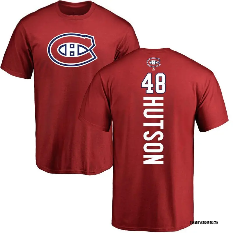 Youth Lane Hutson Montreal Canadiens Backer T-Shirt - Red