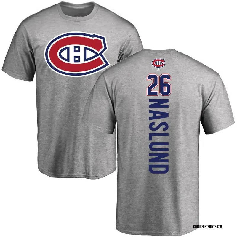 Youth Mats Naslund Montreal Canadiens Backer T-Shirt - Ash