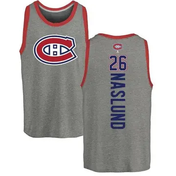 Youth Mats Naslund Montreal Canadiens Backer Tri-Blend Tank Top - Ash